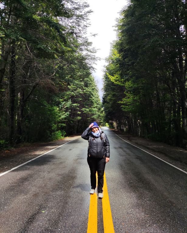 La carretera del circuito Chico, en Bariloche