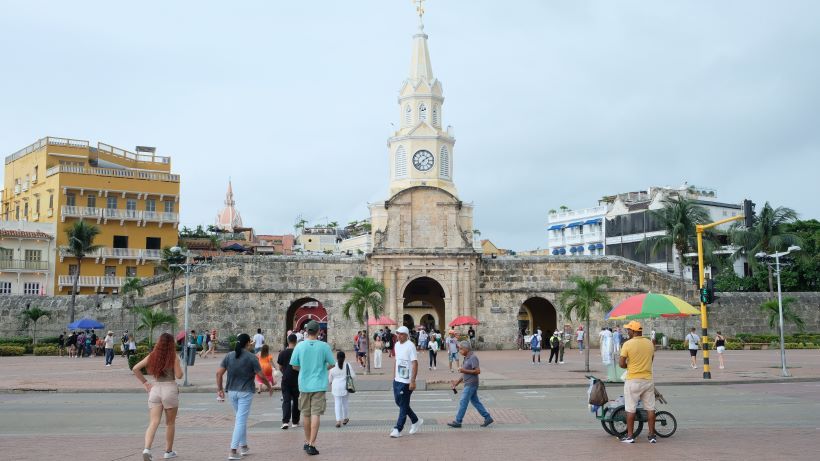 Vistas de las torres de Cartagena de Indias en Colombia