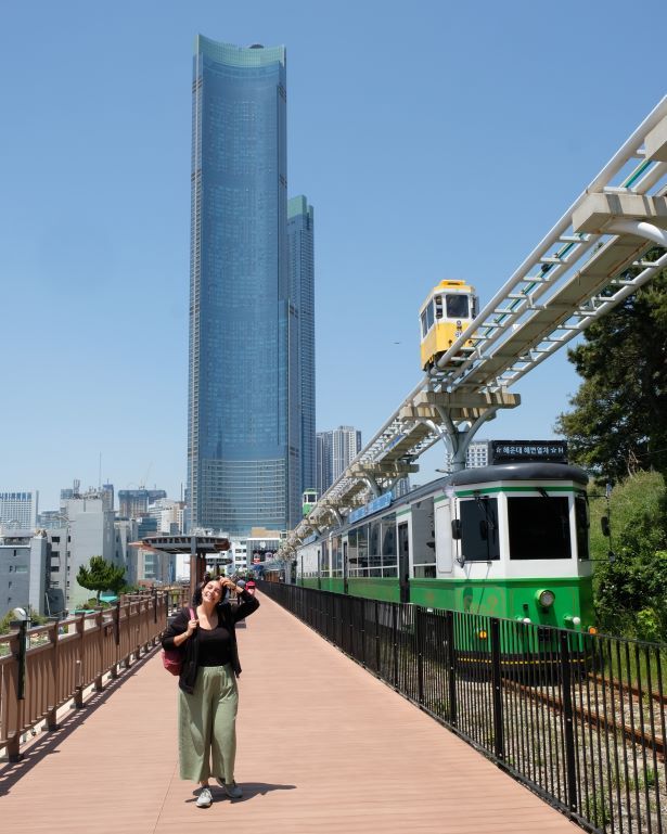 Vistas de la blue skyline de busan