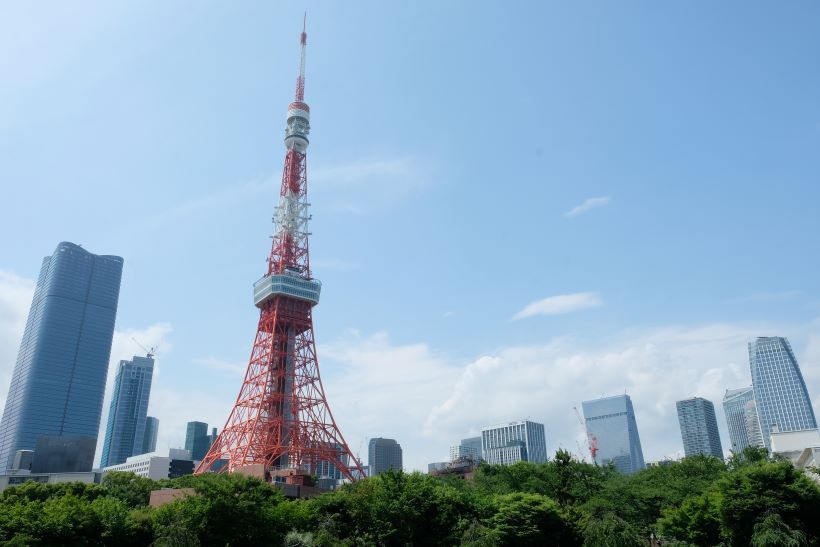 Torre de Tokio desde el parque shiba