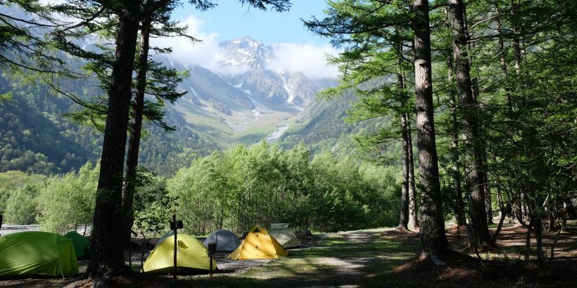 Montañas en Kamikochi, Japón
