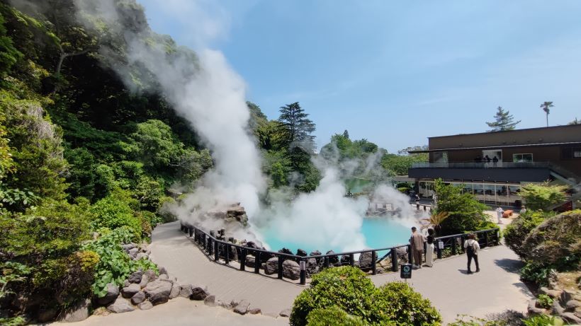 Umi Jigoku en Beppu, Kyushu, Japón