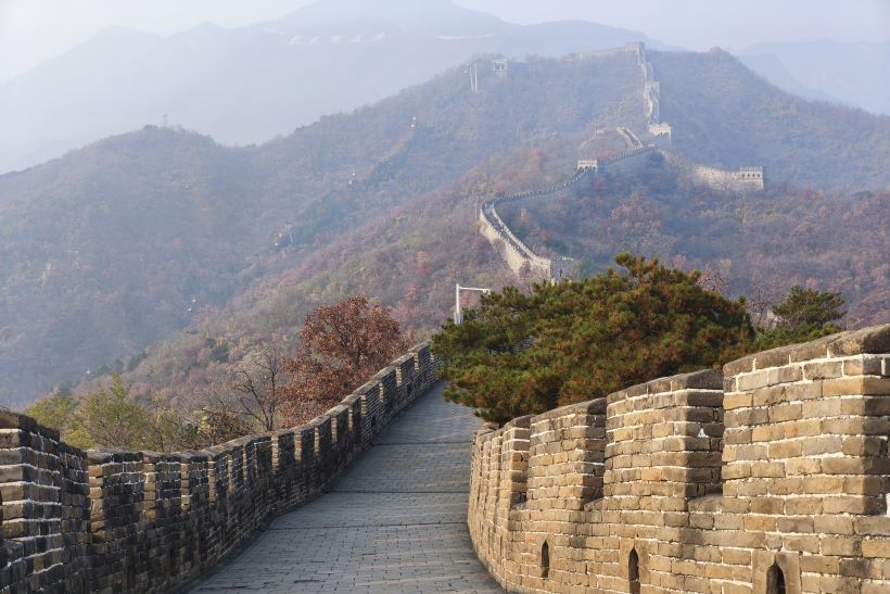 Vistas de la Gran Muralla China en Mutianyu