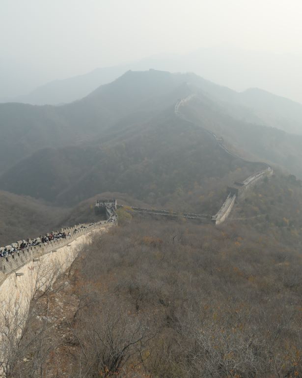 Vistas desde la torre 20 de la Gran Muralla China de Mutianyu