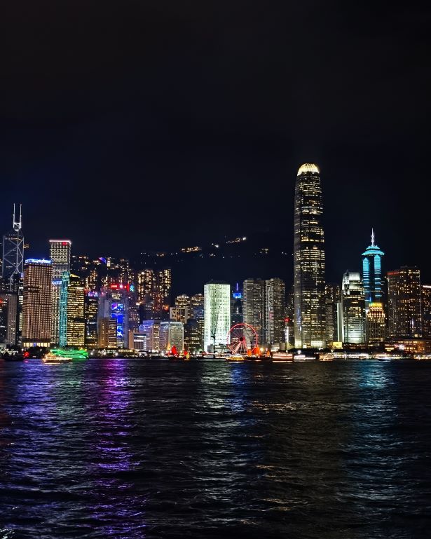 Victoria Bay y Symphony of Lights, Hong Kong