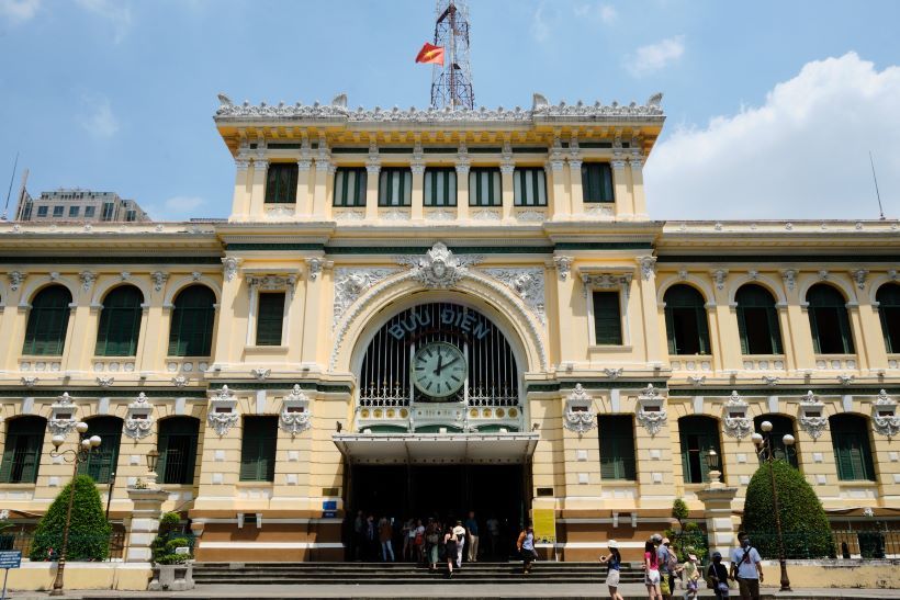 Oficina central de correos en ho chi minh city vietnam
