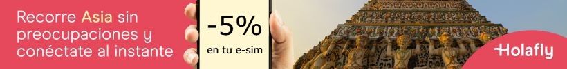 Banner horizontal descuento holafly asia