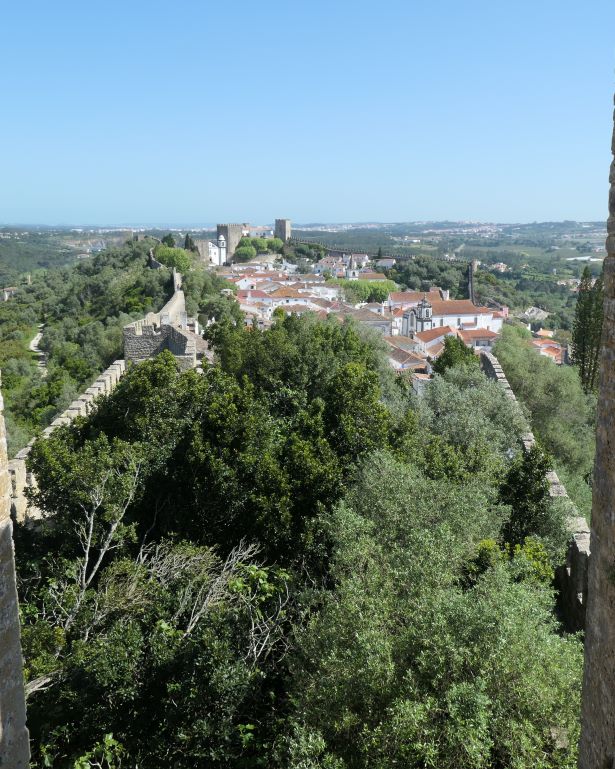 óbidos desde su propia muralla, portugal