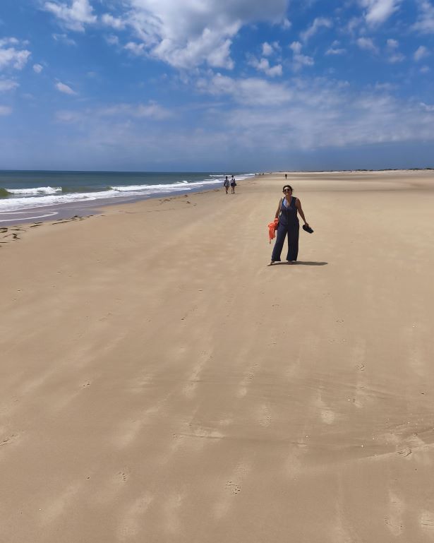 La enorme playa de la isla de Tavira, Portugal