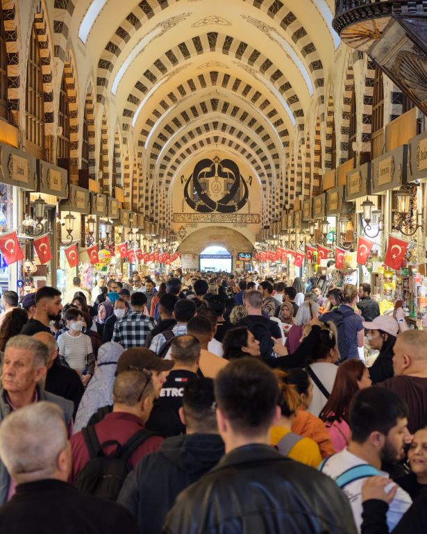 El grand bazaar de Estambul, Turquía