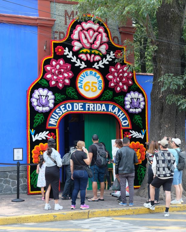 Entrada del museo frida khalo