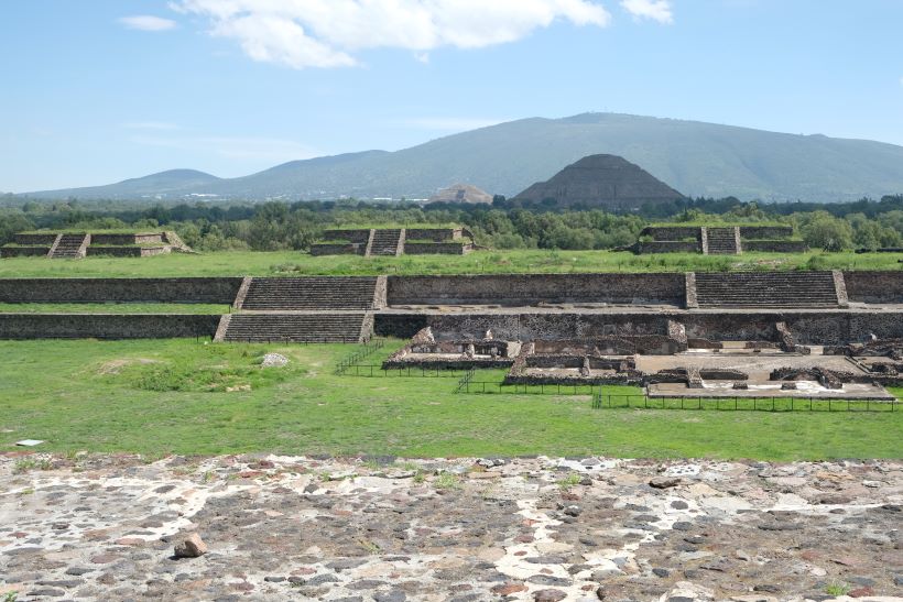 Panorámica de Teotihuacan, en mexico