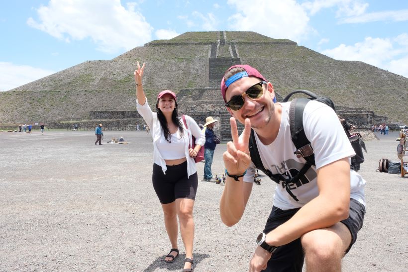 Piramide del Sol en Teotihuacán, mexico