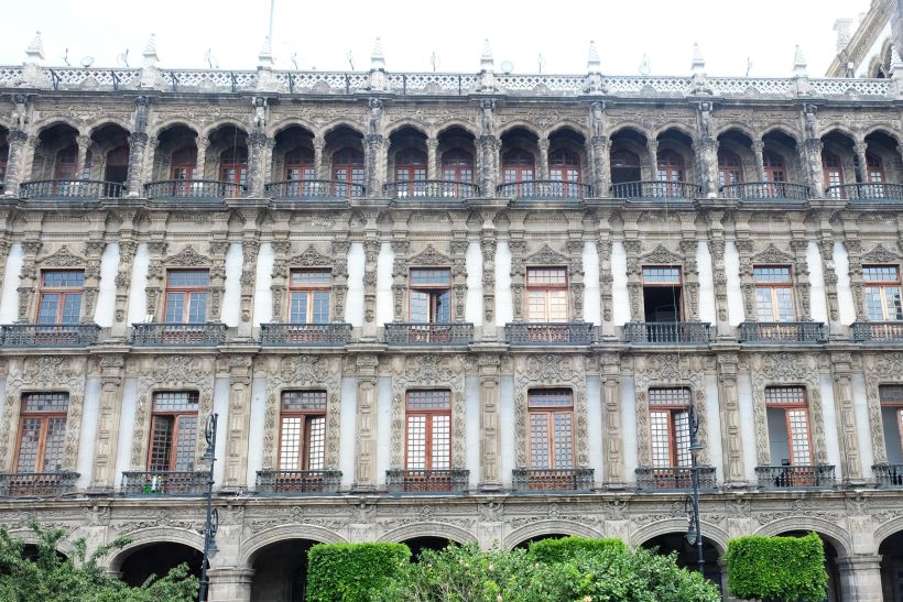 detalle del edificio del antiguo ayuntamiento de ciudad de méxico