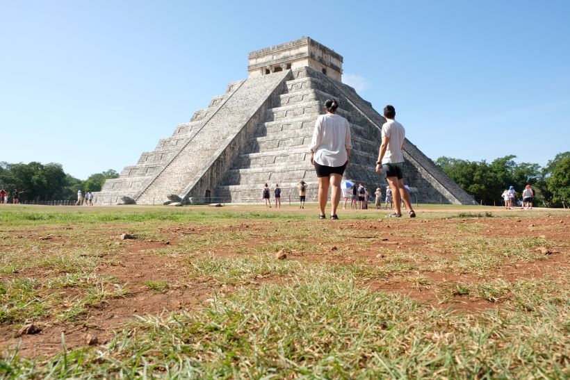 La pirámide de Kukulcán en México o Castillo