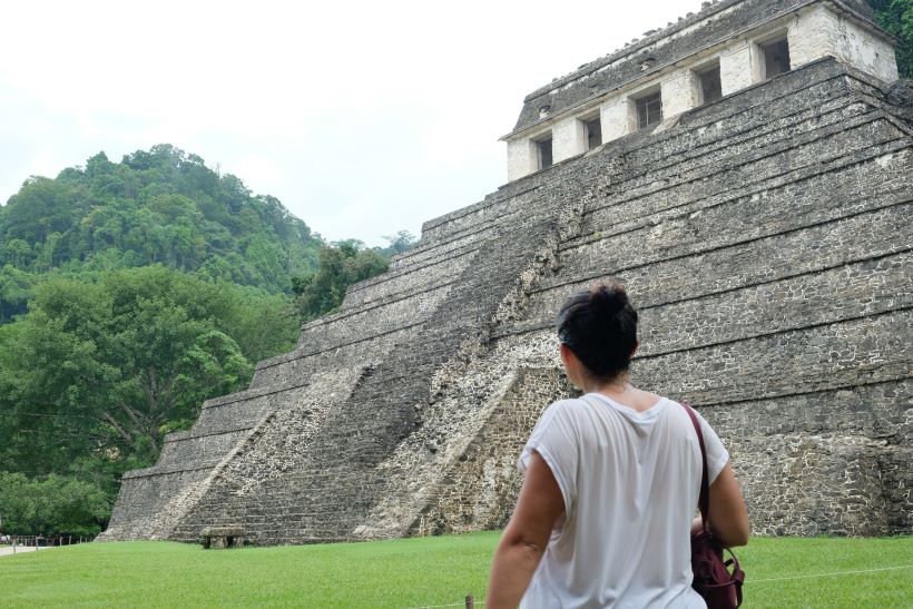 Ruinas de Palenque cerca de San Cristobal de las Casas en México