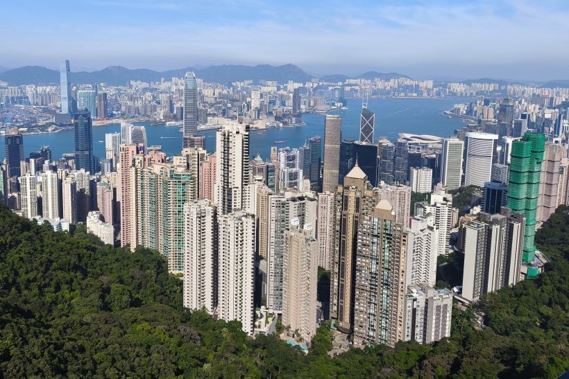 Vistas de Hong Kong desde Victoria Peak