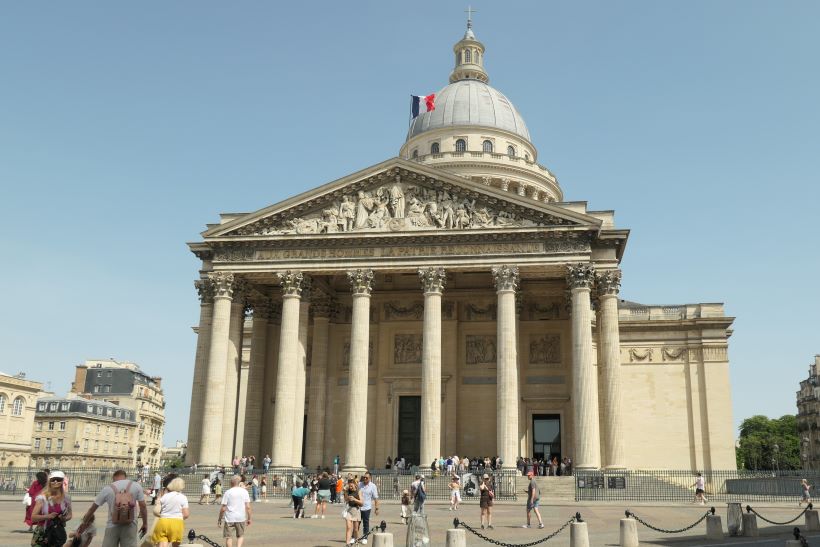 El Panteón de París, en el barrio latino, Francia