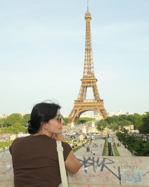 Vistas de la torre Eiffel desde Trocadero, en París, Francia
