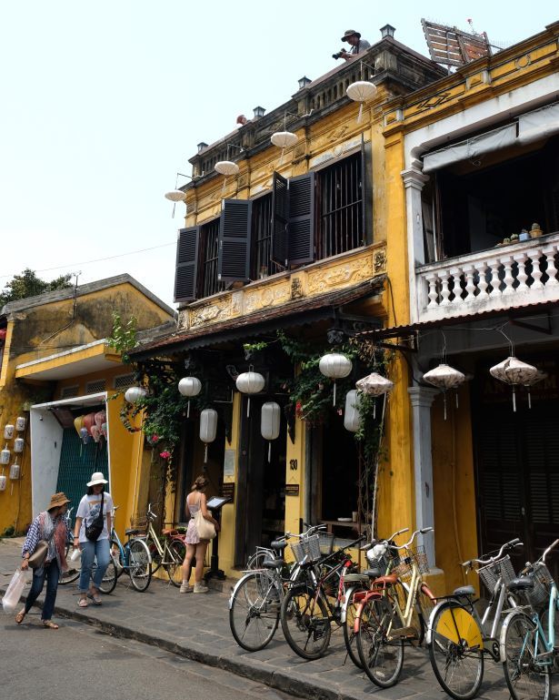 Edificio de estilo colonial en Hoi An, Vietnam
