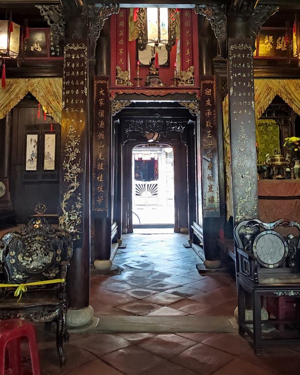 Interior de casa histórica en Vietnam, Hoi An