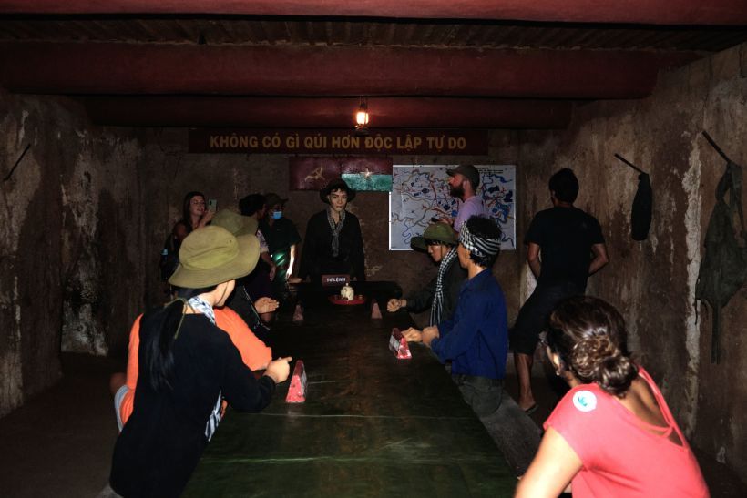 Recreación en los túneles de cu chi, cerca de Ho Chi minh city, vietnam