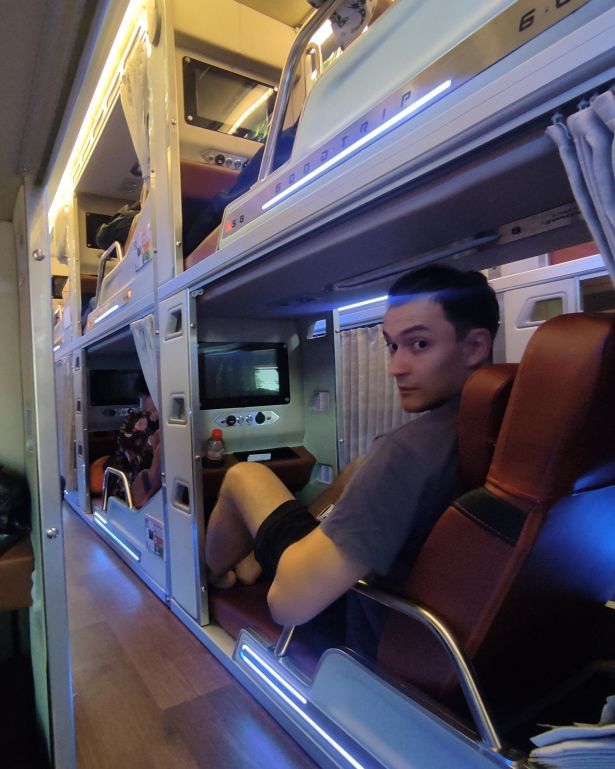 Sleeper bus en Vietnam
